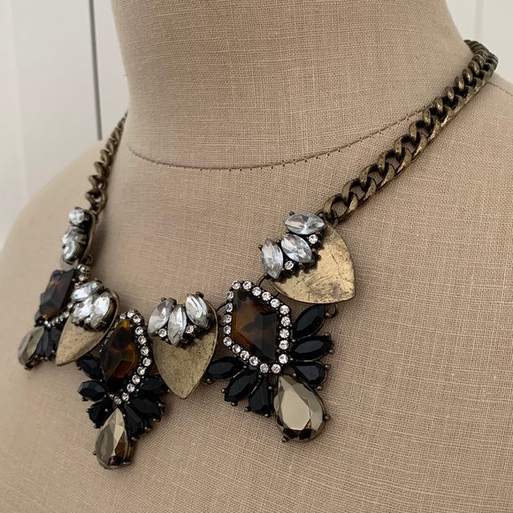 BAUBLEBAR X ANTHROPOLOGIE DORADO CRYSTAL BIB NECKLACE - Picture 4 of 13